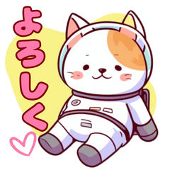 [LINEスタンプ] スペースキャット：ギャラクティックポーズ