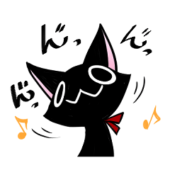 [LINEスタンプ] 黒猫ケロ