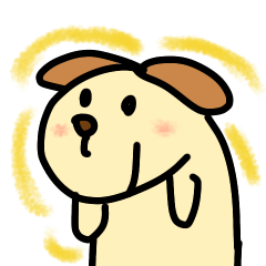 [LINEスタンプ] ハッピーな犬なの