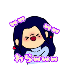 [LINEスタンプ] かわちぃ女の子のスタンプ