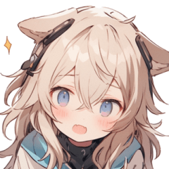 [LINEスタンプ] [かわいい]犬耳の女の子1の画像（メイン）