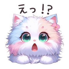 [LINEスタンプ] パステルカラーのかわいい子猫 (NO猫語ver)