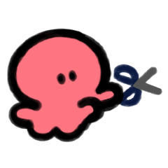 [LINEスタンプ] Very Small Octopus