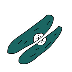 [LINEスタンプ] 野菜くだものたち