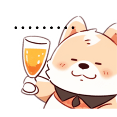 [LINEスタンプ] 乾杯したいワン