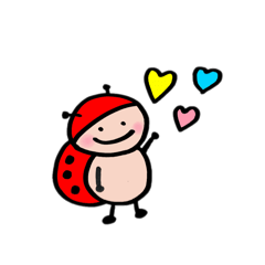 [LINEスタンプ] 幸せてんとう虫♡