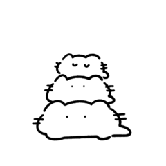 [LINEスタンプ] ねこ？みたいなの