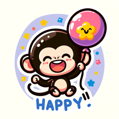[LINEスタンプ] チャーミングなチンパンジーの冒険