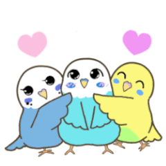 [LINEスタンプ] なかよしインコ2（日常会話編）