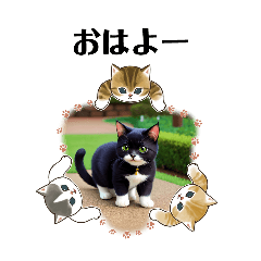 [LINEスタンプ] AI猫スタンプ3