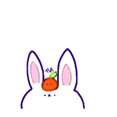 [LINEスタンプ] しろうさぎの1日