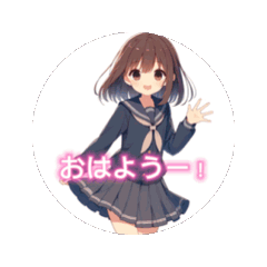 [LINEスタンプ] 動くスタンプ⭐︎女子高生