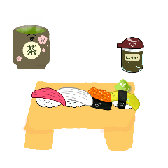 [LINEスタンプ] 寿司屋の愉快な仲間たち