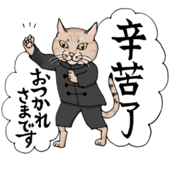 [LINEスタンプ] カンフーにゃんズ