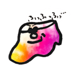 [LINEスタンプ] なんか言うてるカラフルなもにょもにょ