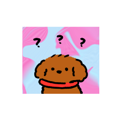 [LINEスタンプ] トイプードル（だと思う）