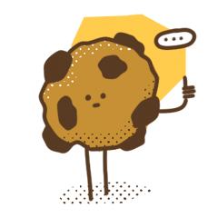 [LINEスタンプ] クッキーとチョコチップ