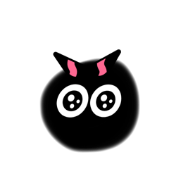 [LINEスタンプ] 黒豆スタンプ《無言》