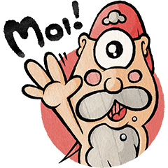 [LINEスタンプ] サウナトントゥ！（フィンランド語）