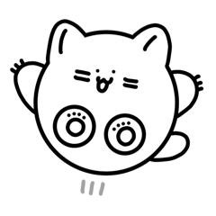 [LINEスタンプ] てきとうないろいろねこ