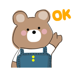 [LINEスタンプ] くまっこ(日常)