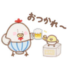 [LINEスタンプ] 親子呑