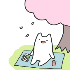 [LINEスタンプ] 猫じゃない猫っぽい生き物（春）