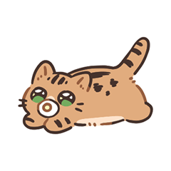 [LINEスタンプ] トラ子猫ラミーちゃん