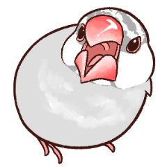 [LINEスタンプ] ブチギレた文鳥たち